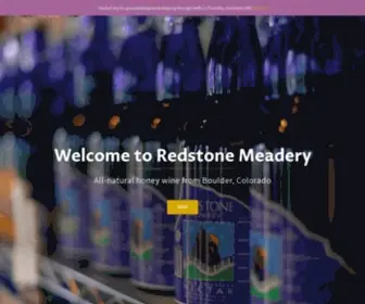 Redstonemeadery.com(All-natural mead (honey wine) from Boulder, Colorado) Screenshot