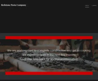 Redstonepasta.com(Redstone Pasta Company) Screenshot
