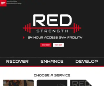 Redstrength.com(24 Hour Gym in Fairbanks) Screenshot