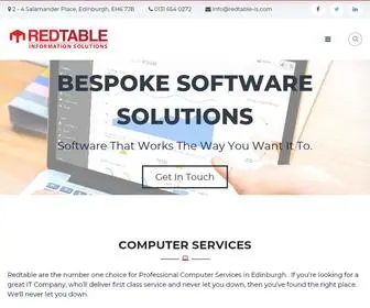 Redtable-IS.com(Redtable Information Solutions provide Computer Services in Edinburgh and across the UK) Screenshot