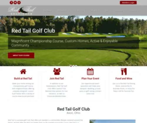 Redtailgolfclub.com(Red tail golf club) Screenshot