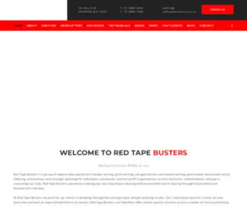 Redtapebusters.com(Red Tape Busters) Screenshot