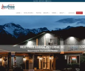 Redtreelodge.com(Fernie Hotel) Screenshot