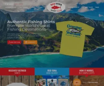 Redtunashirtclub.com(Authentic Fishing Shirts from Around the World) Screenshot