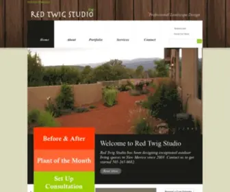 Redtwigstudio.com(Landscape Design Albuquerque NM) Screenshot