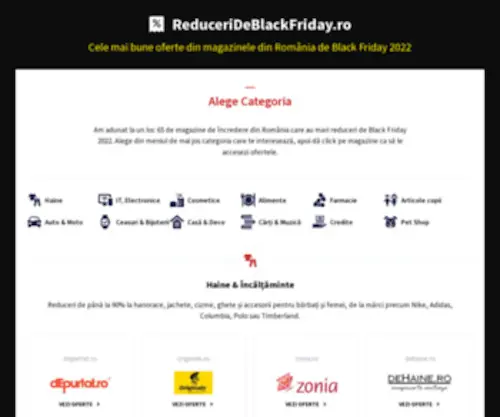 Reducerideblackfriday.ro(Black friday 2014) Screenshot