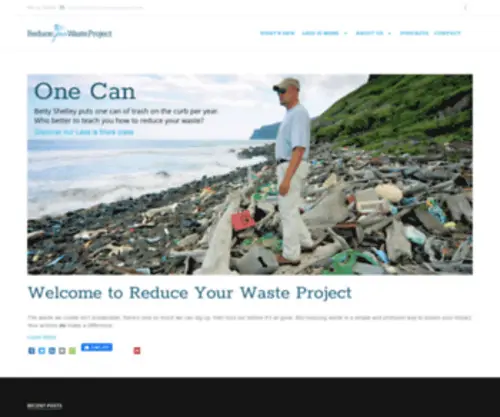 Reduceyourwasteproject.com(Reduce Your Waste Project Home) Screenshot