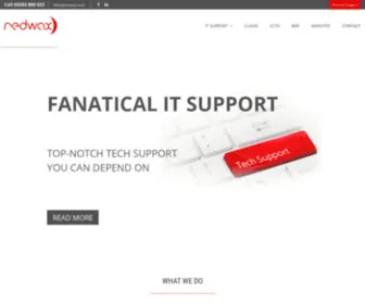 Redwax.co.uk(Managed IT Support Services) Screenshot