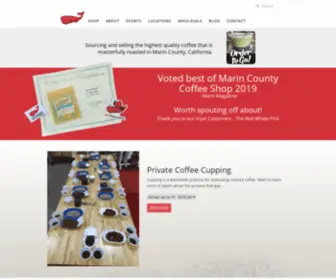 Redwhalecoffee.com(Ethically Grown Quality Coffee & Brewing Equipment) Screenshot