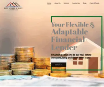 Redwhitebluelenders.com(Financing solutions to our real estate investors) Screenshot