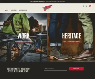 Redwingshoes.com(Red Wing Shoes) Screenshot