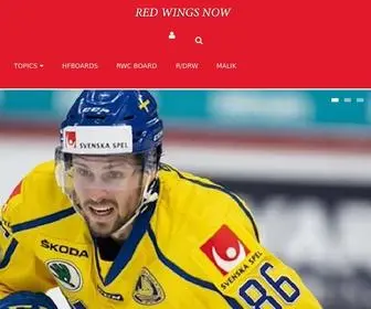 Redwingsnow.com(Red Wings Now) Screenshot