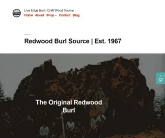 Redwoodburlsource.com(Redwood Burl.Org) Screenshot