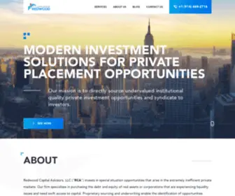 Redwoodcapitaladvisors.com(Redwood Capital Advisors) Screenshot