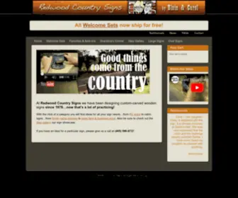 Redwoodcountrysigns.com(Redwood Country Signs) Screenshot