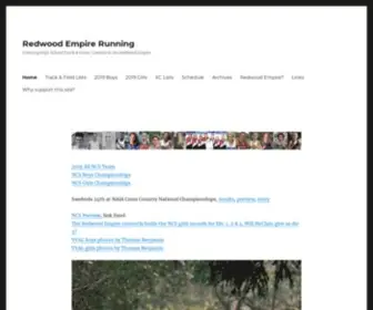 Redwoodempirerunning.com(Covering High School Track & Cross) Screenshot