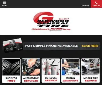Redwoodgeneraltire.com(Auto Repairs & Tires in Redwood City CA) Screenshot
