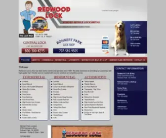 Redwoodlock.com(Redwood Lock & Key) Screenshot