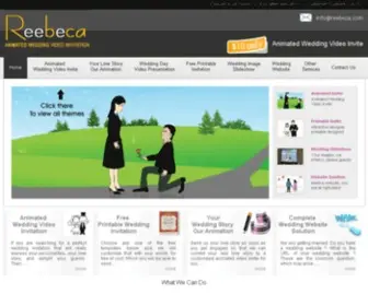 Reebeca.com(Free Animated Wedding Invitation) Screenshot