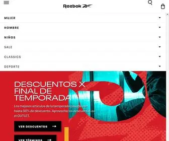Reebok.co(Reebok Colombia) Screenshot
