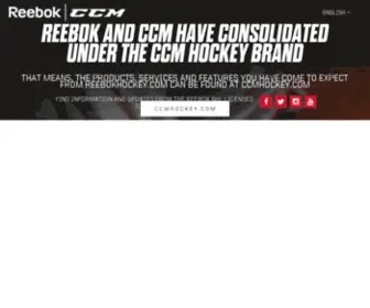 Reebokhockey.com(Reebok Hockey) Screenshot