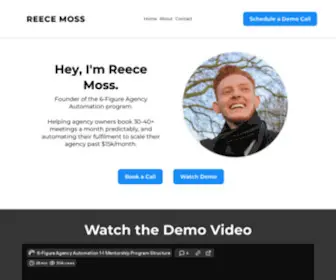 Reecemoss.com(Reece Moss) Screenshot