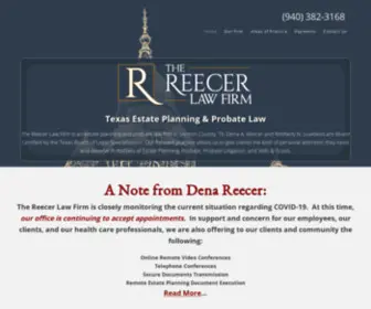 Reecerlaw.com(Denton Texas Estate Planning Lawyers) Screenshot