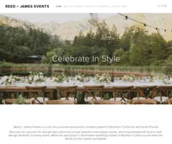 Reedandjames.com(James Events) Screenshot