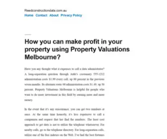 Reedconstructiondata.com.au(Reedconstructiondata) Screenshot