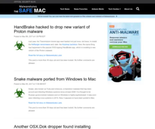 Reedcorner.net(The Safe Mac) Screenshot