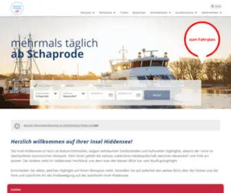 Reederei-Hiddensee.de(Reederei Hiddensee) Screenshot