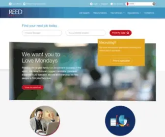 Reedglobal.com.mt(Jobs and recruitment in Malta) Screenshot
