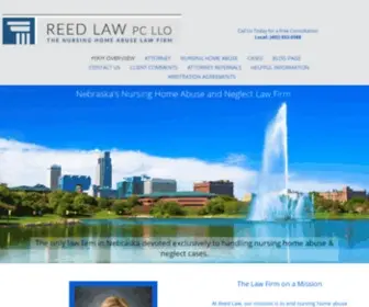 Reedlawomaha.com(Nursing Home Abuse Attorney serving Omaha) Screenshot