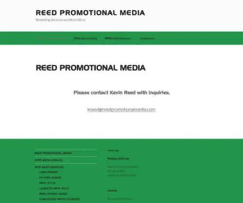 Reedpromotionalmedia.com(Marketing Services and Much More) Screenshot