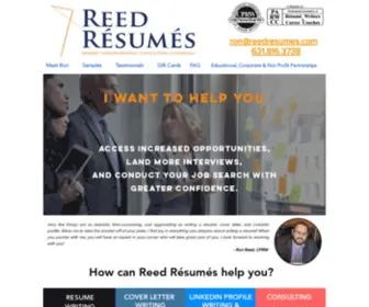 Reedresumes.com(Ron Reed of Reed Résumés) Screenshot