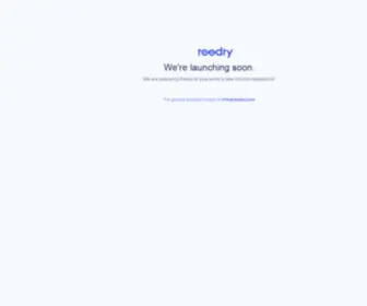 Reedry.com(Reedry is launching) Screenshot