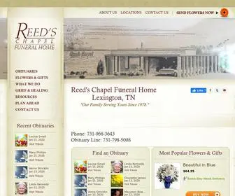 Reedschapel.com(Reed's Chapel Funeral Home) Screenshot
