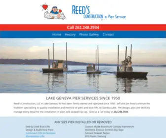 Reedsconstructionllc.com(Reed's Construction and Pier Service) Screenshot