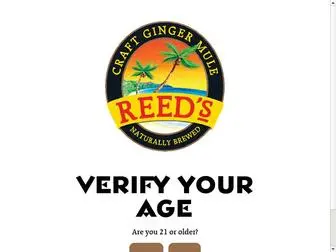 Reedsmule.com(REED’S NEW CRAFT ZERO SUGAR GINGER MULE) Screenshot