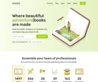 Reedsy.com(Reedsy allows authors to find and work with the best publishing professionals) Screenshot