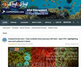 Reef2Reef.com(Home) Screenshot