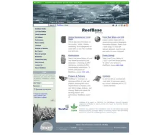 Reefbase.org(A Global Information System For Coral Reefs) Screenshot