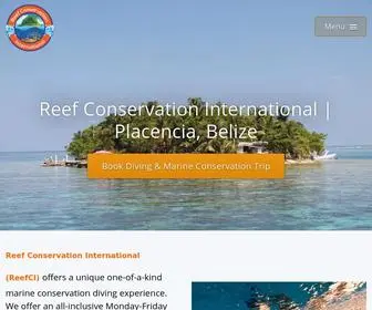 Reefci.com(Reef Conservation International) Screenshot