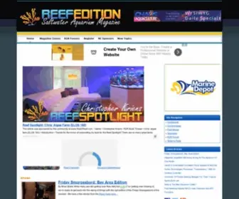 Reefedition.com(Saltwater Aquarium Magazine) Screenshot