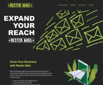 Reefermail.com(Email Marketing Services For Cannabis Businesses) Screenshot