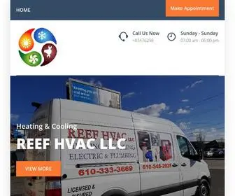 Reefhvac.com(Home 2) Screenshot