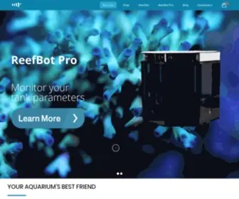 Reefkinetics.com(ReefBot is an automatic water testing device) Screenshot