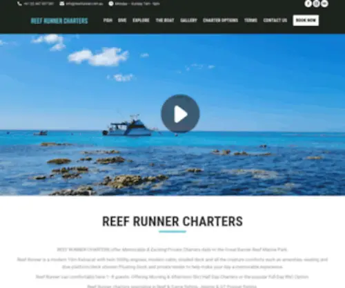 Reefrunner.com.au(Cairns Fishing Charters) Screenshot