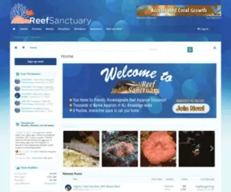 Reefsanctuary.com(Front Page) Screenshot