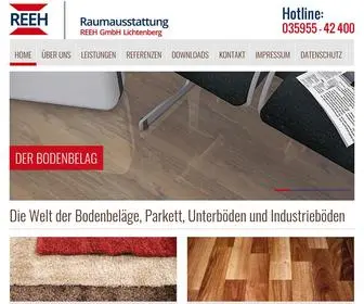 Reeh-GMBH.de(Ihr Partner für alle Böden und die Verlegung von Böden) Screenshot